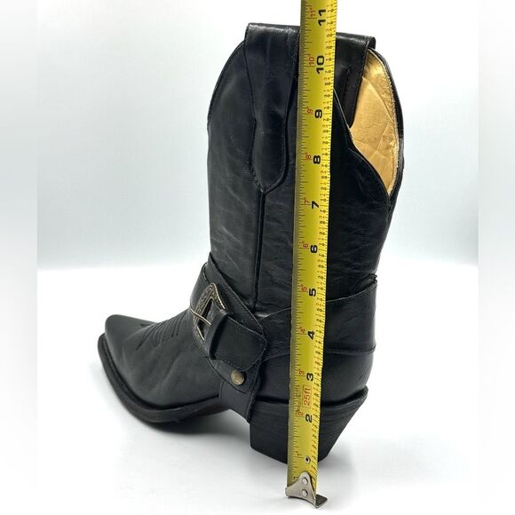 Corral Black Western Heeled Boots with Buckle - Picture 13 of 14